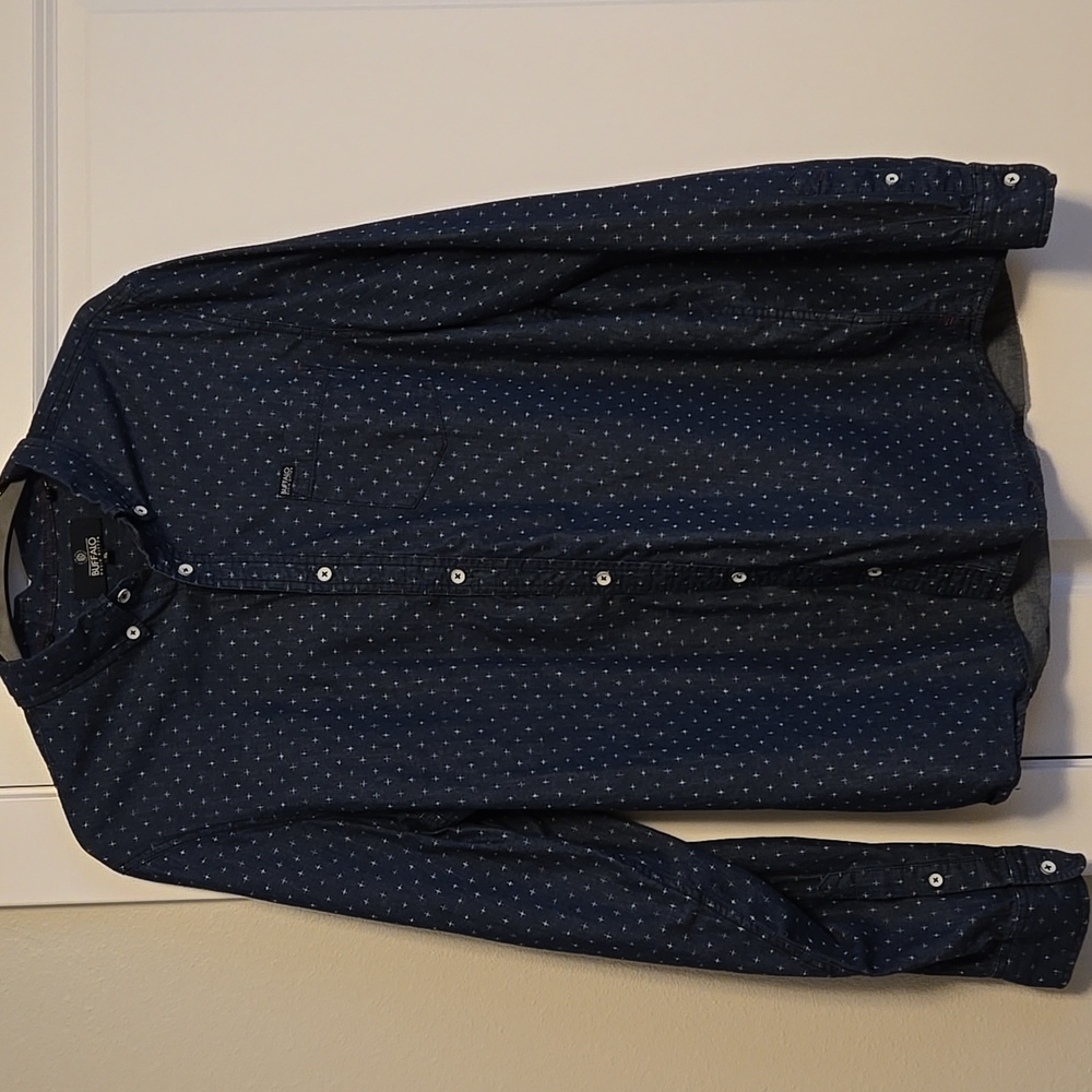 Buffalo David Bitton Blue Star Print Shirt